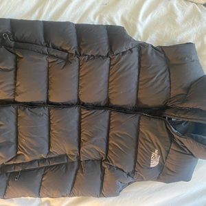 Black Northface puffer vest
